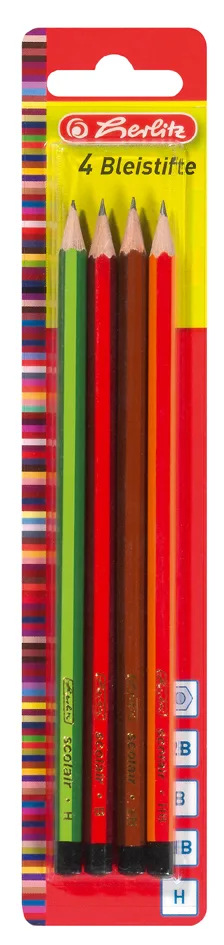 Bleistift Scolair, sechseckig, sortiert by Herlitz – product photo
