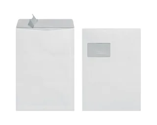 Briefumschlag C4 90g haftklebend m.Fenster weiß 10St von Herlitz – Produktfoto 2 von 2