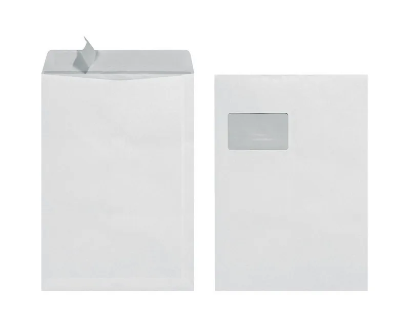 Briefumschlag C4 90g haftklebend m.Fenster weiß 10St von Herlitz – Produktfoto 2 von 2