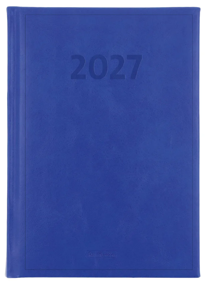 Buchkalender Cheftimer 2027, A5, blau von Herlitz – Produktfoto
