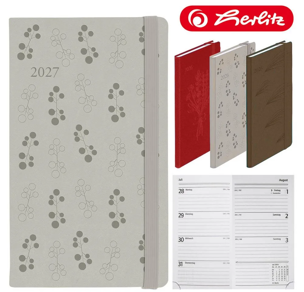 Buchkalender Slimtimer Lady 2027 beige de Herlitz – photo produit