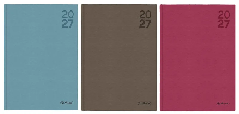 Buchkalender Timer 2027, A5, farbig sortiert från Herlitz – produktbild