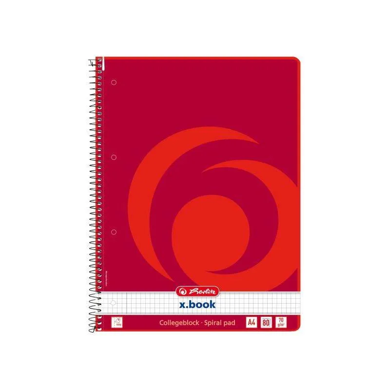 Collegeblock A4 80 Bl kar Rand links von Herlitz – Produktfoto
