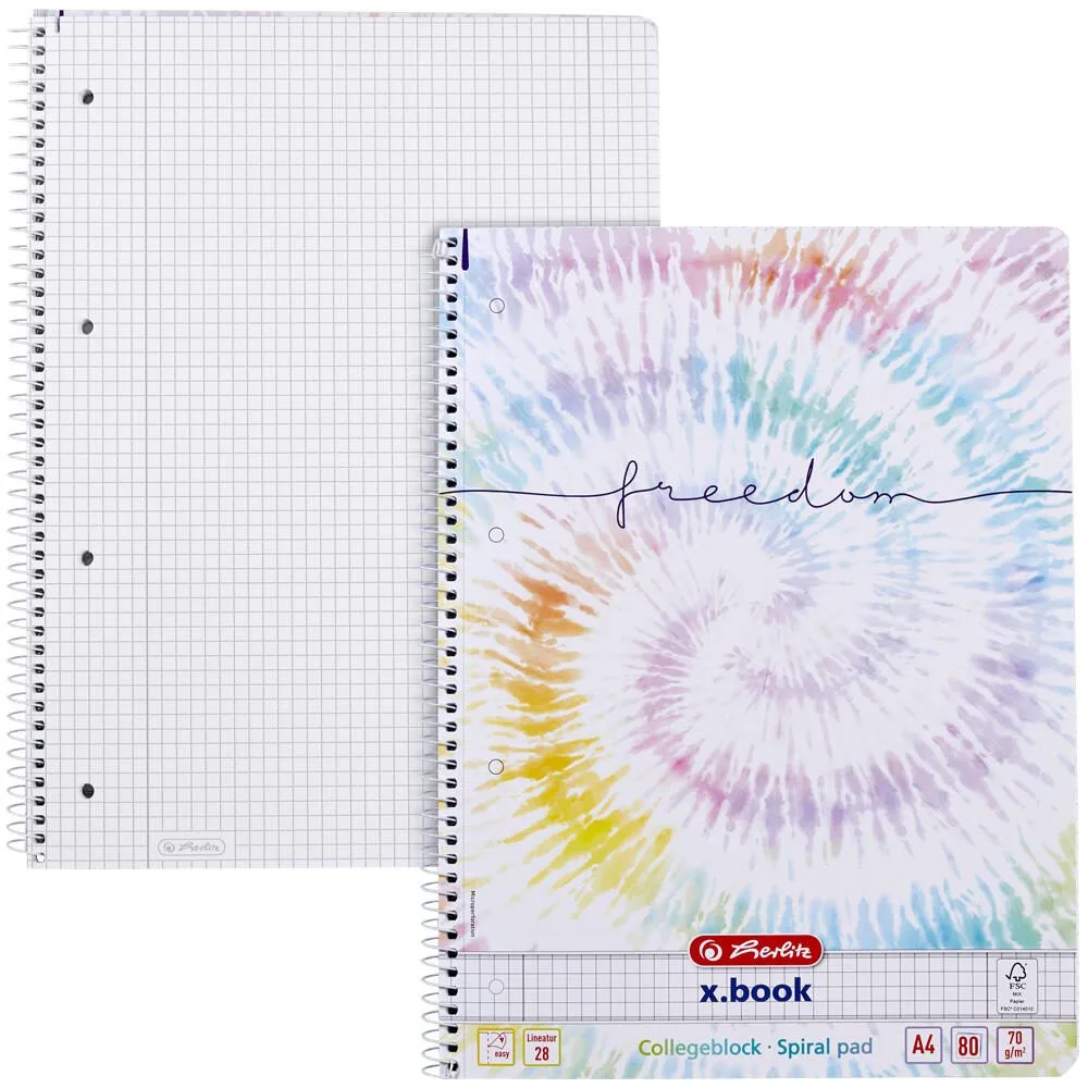 Collegeblock DIN A4 kariert de Herlitz – photo produit