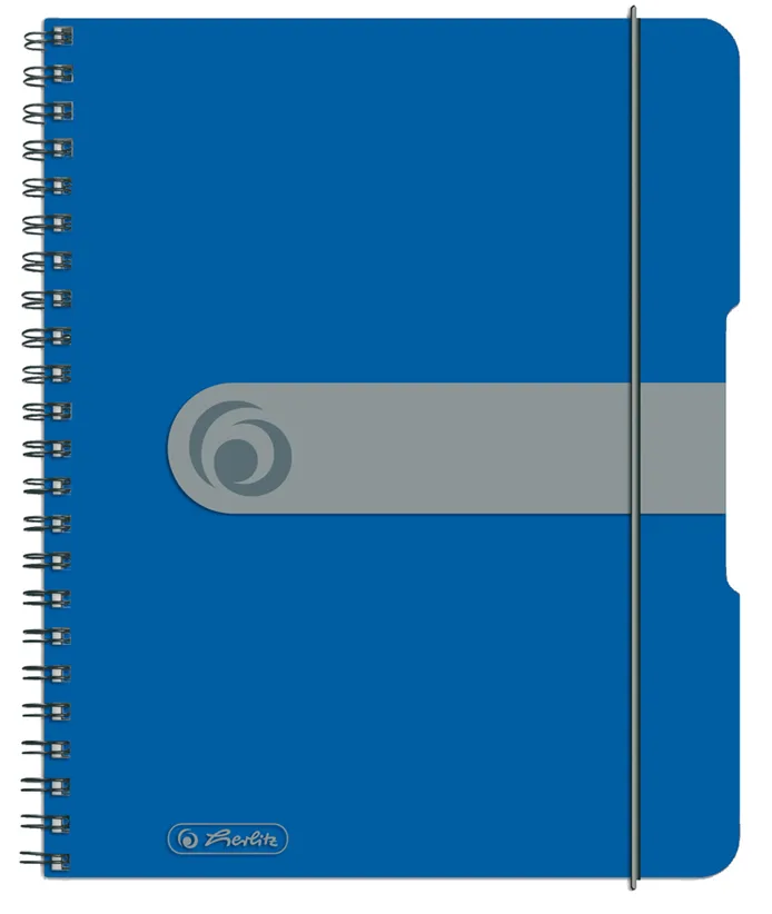 Collegeblock easy orga to go, A5, 80 Blatt, blau by Herlitz – product photo