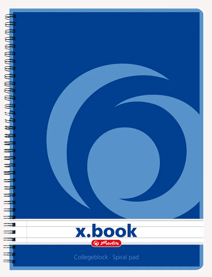Collegeblock x.book DIN A5, 80 Blatt, liniert by Herlitz – product photo