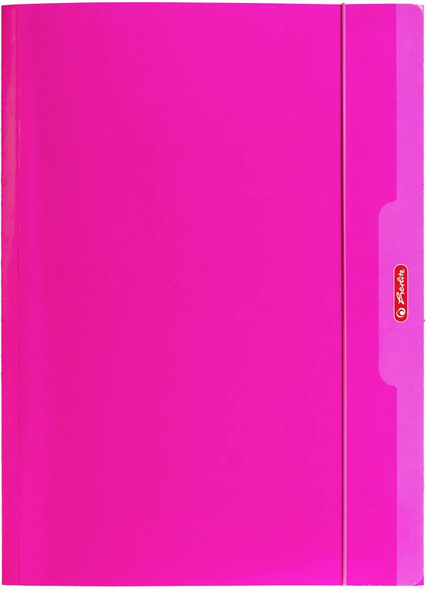 Color Blocking Tek met Elastiek A4 de Herlitz en Rose – photo produit