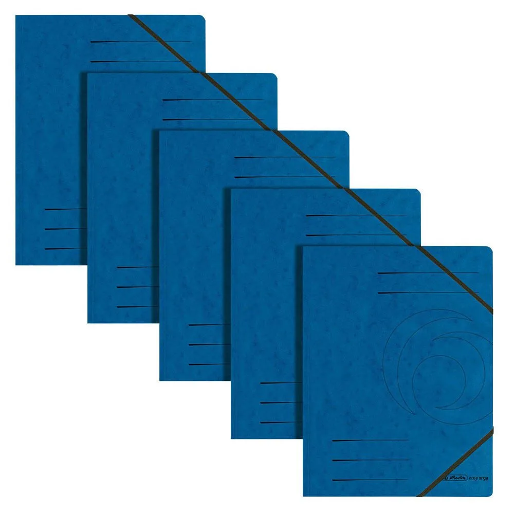 Eckspanner Easy Orga DIN A4 blau van Herlitz – productfoto