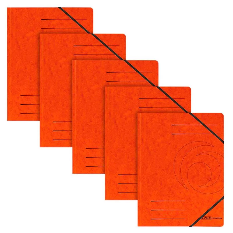 Eckspanner Easy Orga DIN A4 orange van Herlitz – productfoto