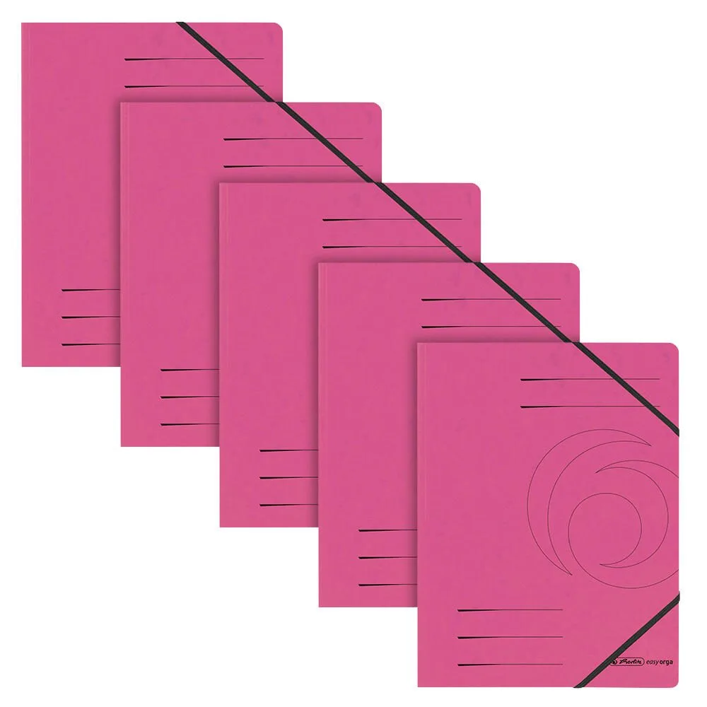Eckspanner Easy Orga DIN A4 pink från Herlitz – produktbild