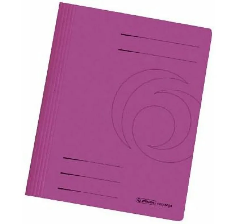 Fächermappe 10 Schnellhefter Karton pink DIN A4 by Herlitz – product photo