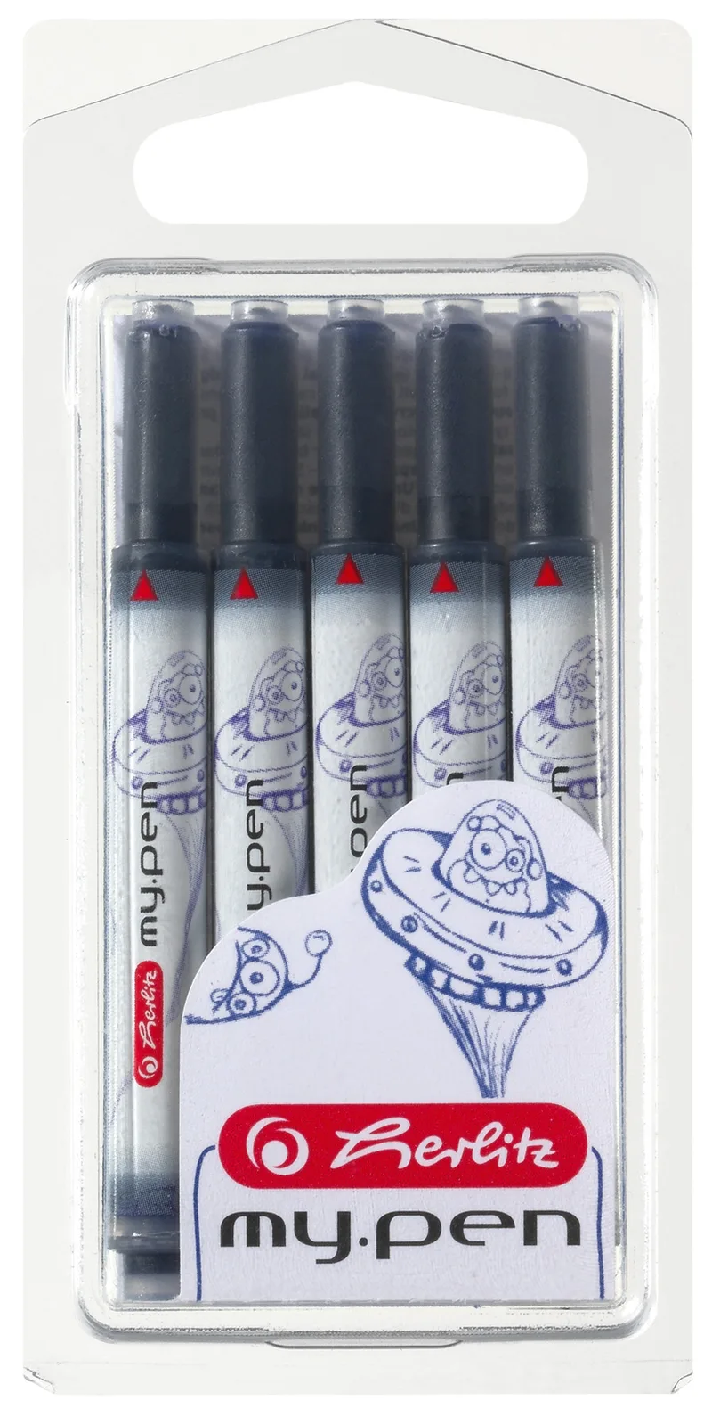 Großraum-Tintenpatronen my.pen, königsblau by Herlitz – product photo