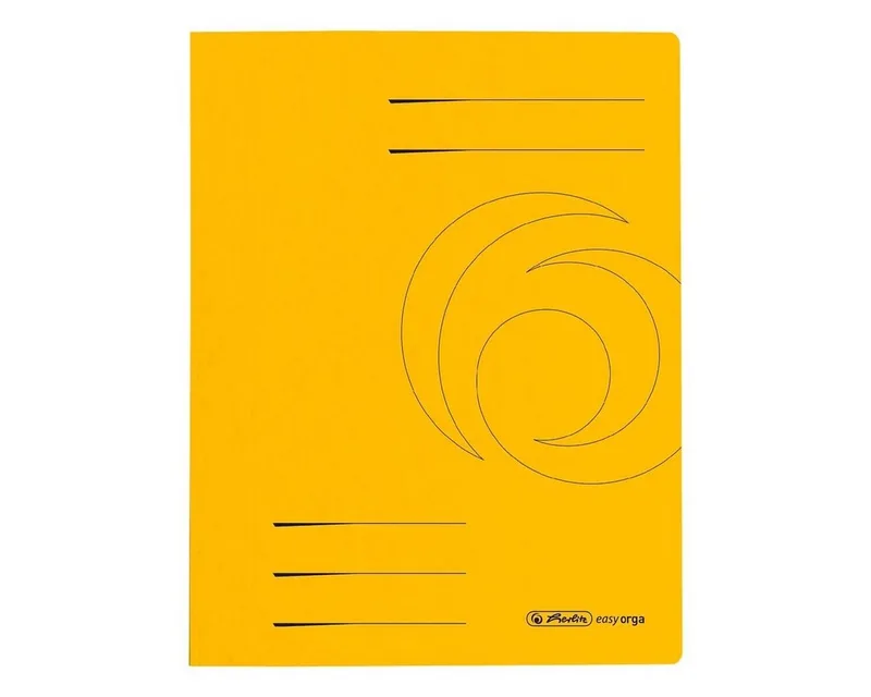 Hefter easy orga, Format A4, aus Karton by Herlitz in Yellow – product photo