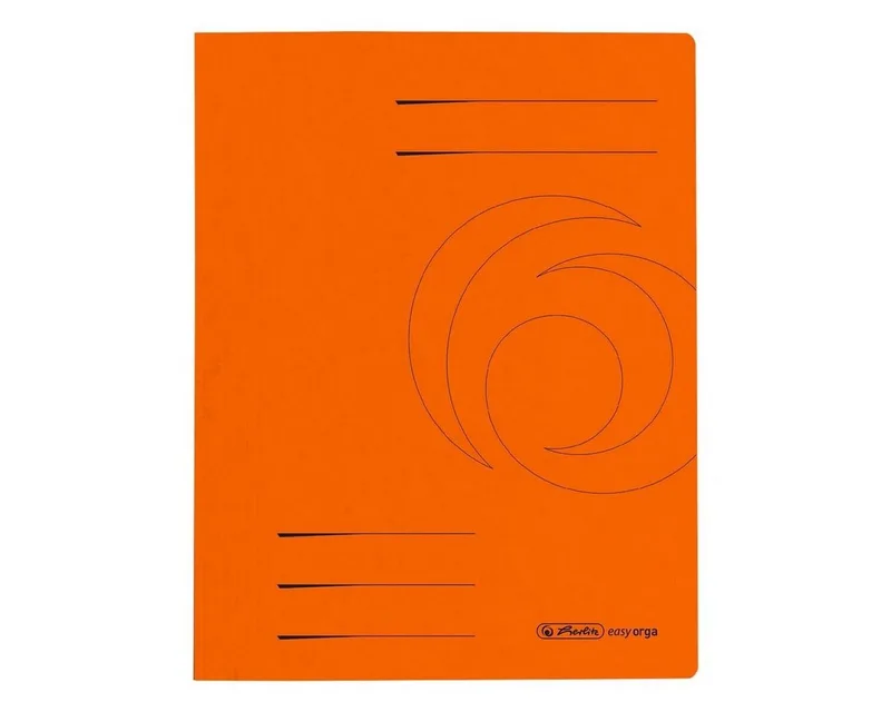 Hefter easy orga, Format A4, aus Karton från Herlitz i Orange – produktbild