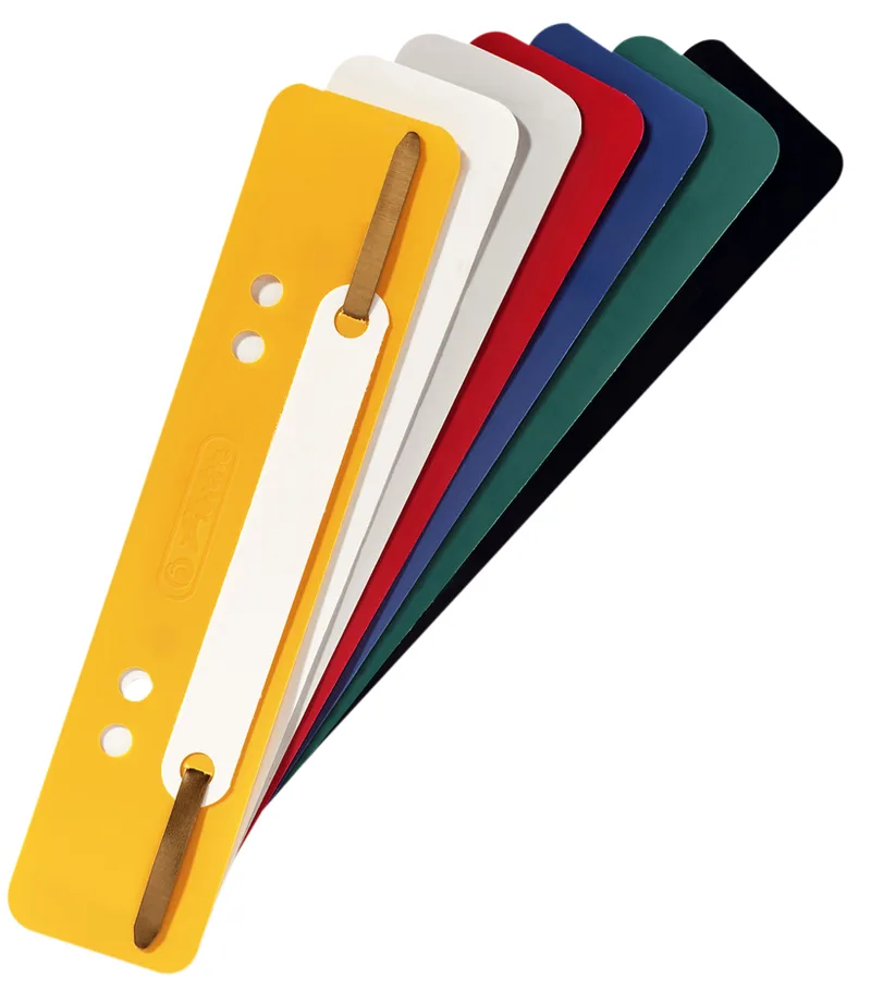 Heftstreifen, 34 x 150 mm, PP-Folie, farbig sortiert by Herlitz – product photo