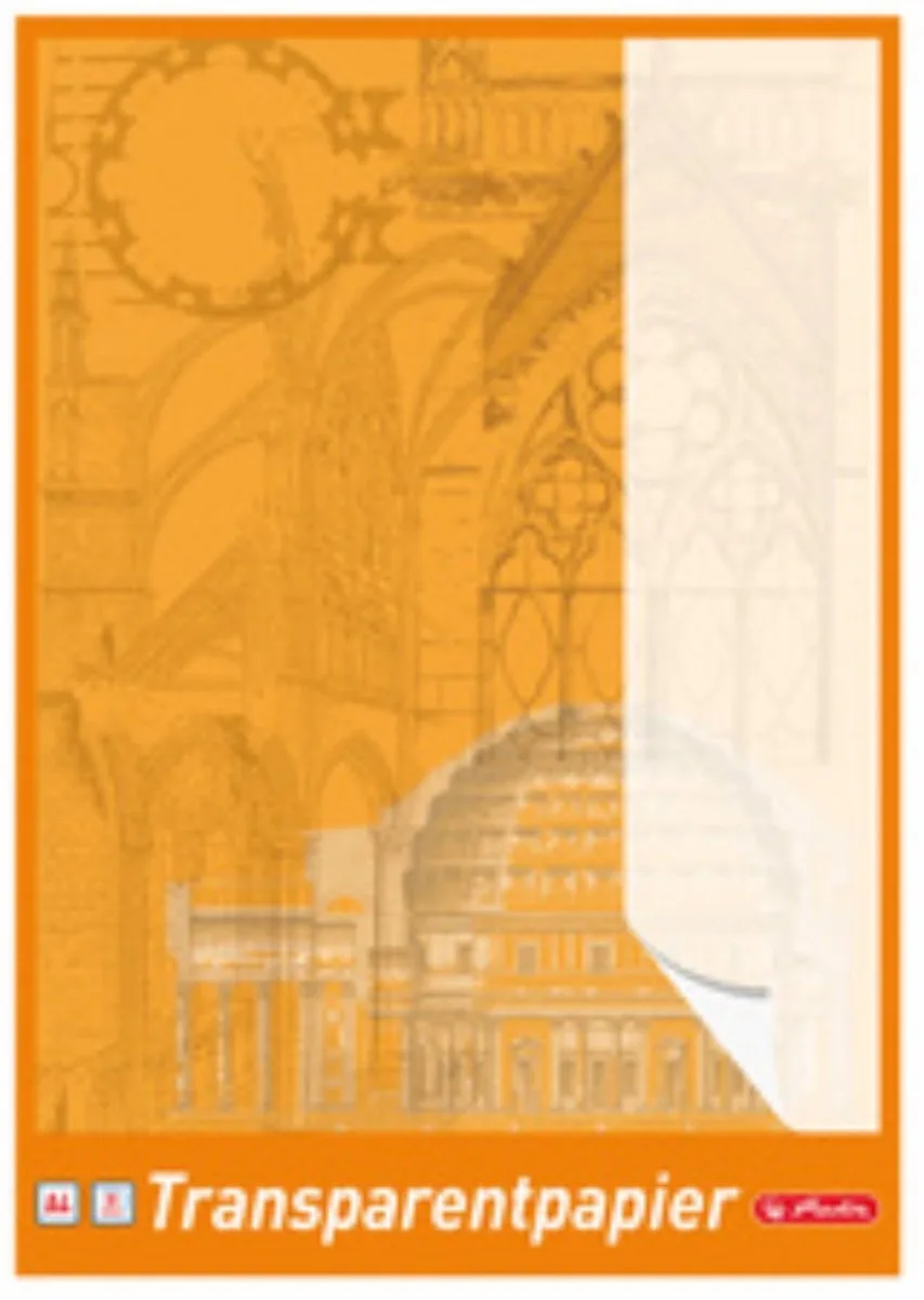 Herlitz 696401 - Orange - 30 Blätter - A4 - 65 g/m² - Papier (696401) de Herlitz en Noir – photo produit