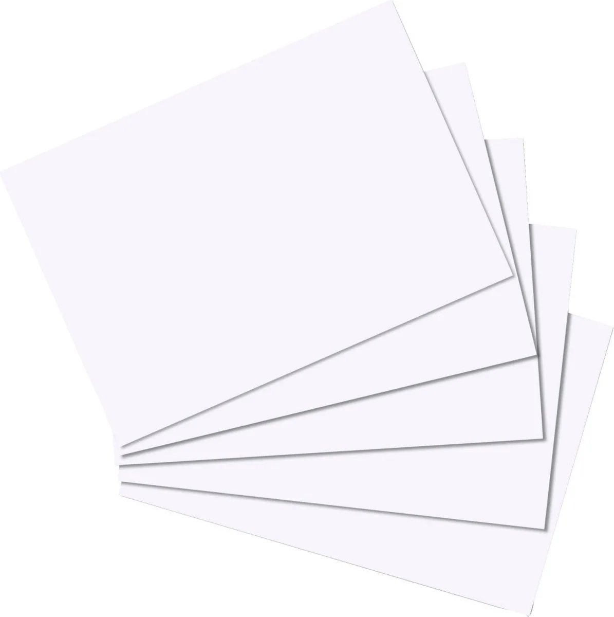 indexkaart - A5 - blanco - 100 st. by Herlitz in White – product photo