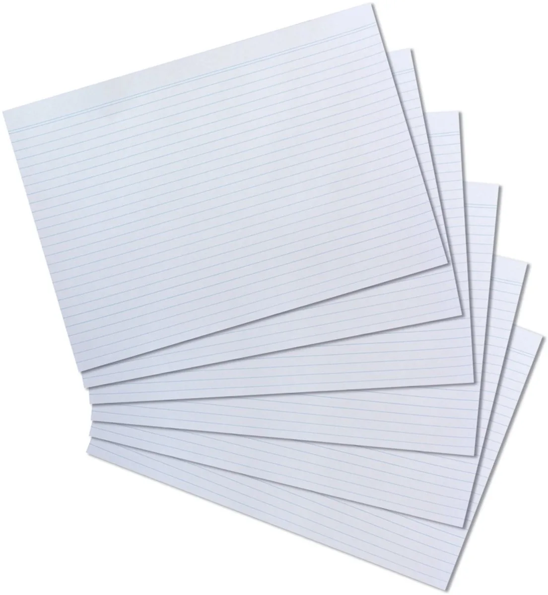 indexkaarten - DIN A4 - gelinieerd - 100st. by Herlitz in White – product photo