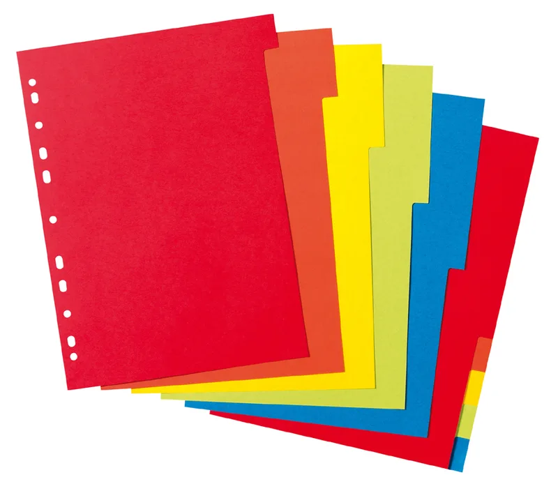 Karton-Register, blanko, DIN A4, farbig, 10-teilig de Herlitz – photo produit