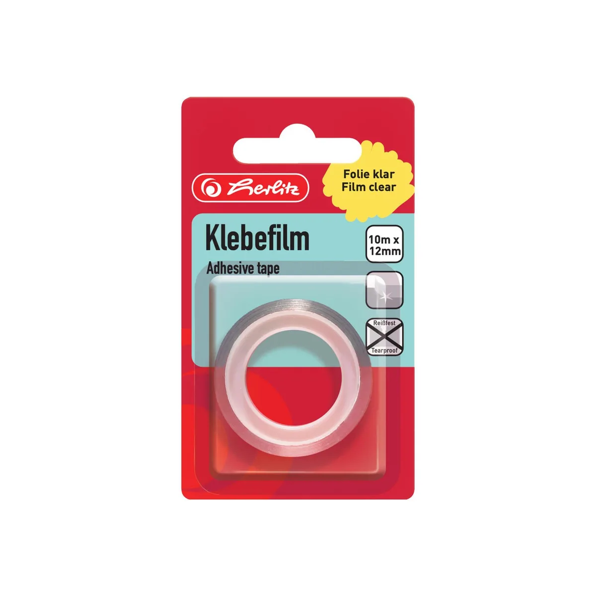 Klebefilm transparent 12,0 x 10,0 (mm x m) från Herlitz – produktbild