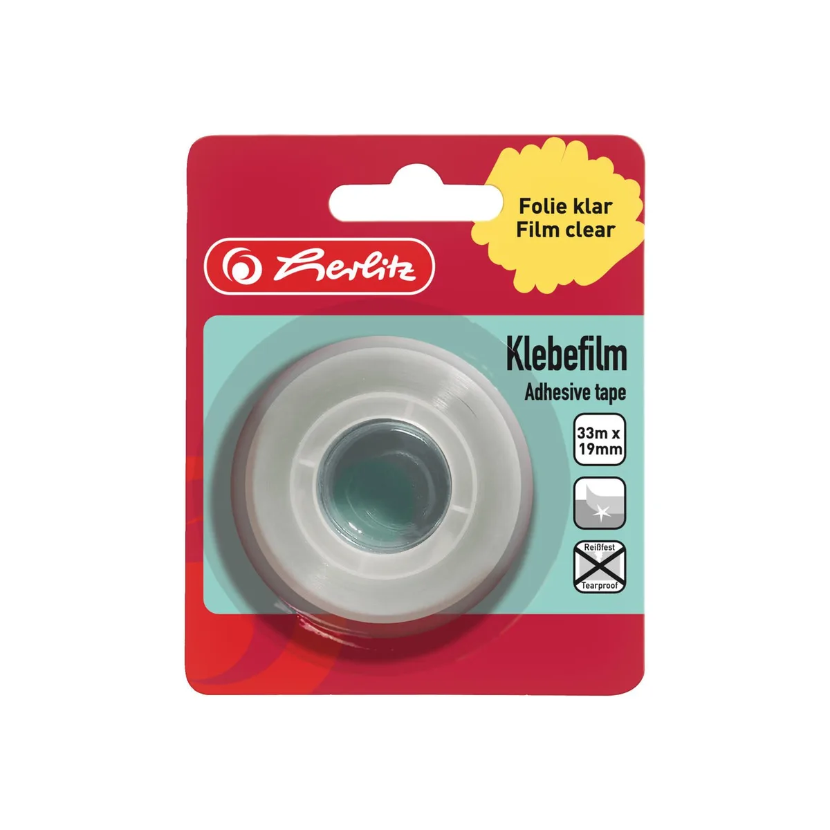 Klebefilm transparent 19,0 x 33,0 (mm x m) de Herlitz – photo produit