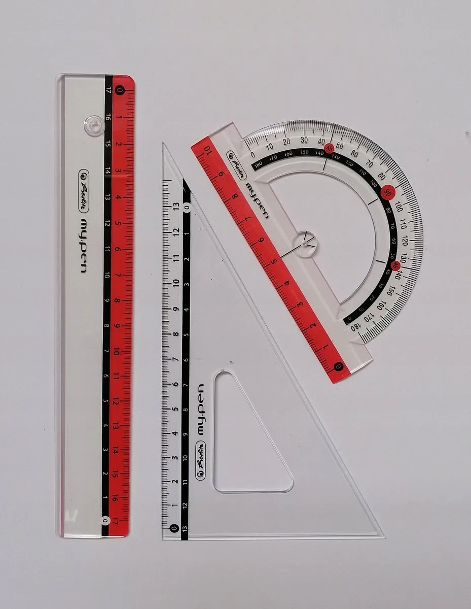 My.Pen Geometrie Set 3 Delig - 17 cm - Oranje de Herlitz – photo produit