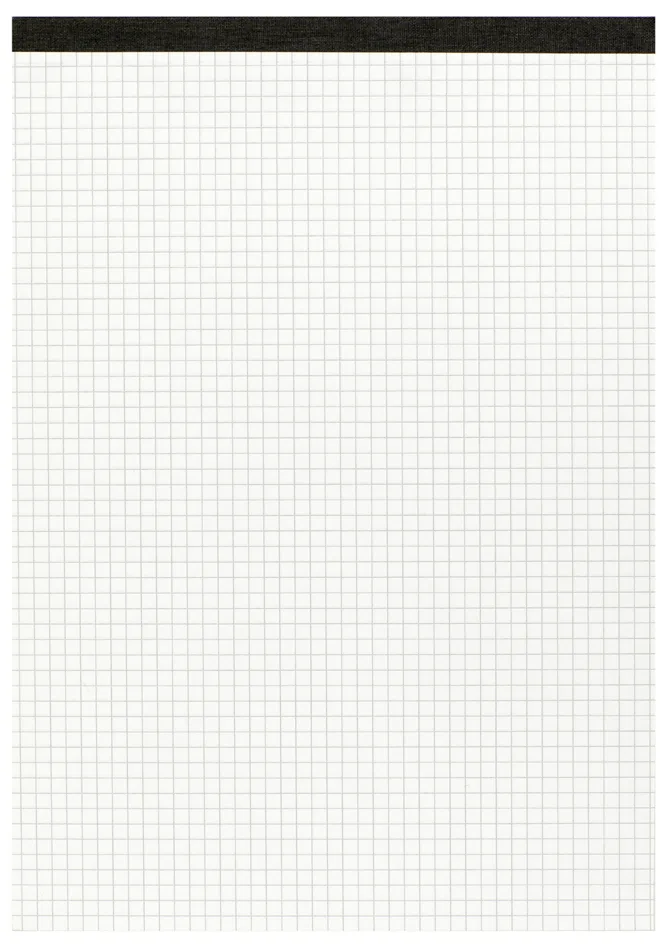 Notizblock ohne Deckblatt, DIN A4, 50 Blatt, kariert van Herlitz – productfoto