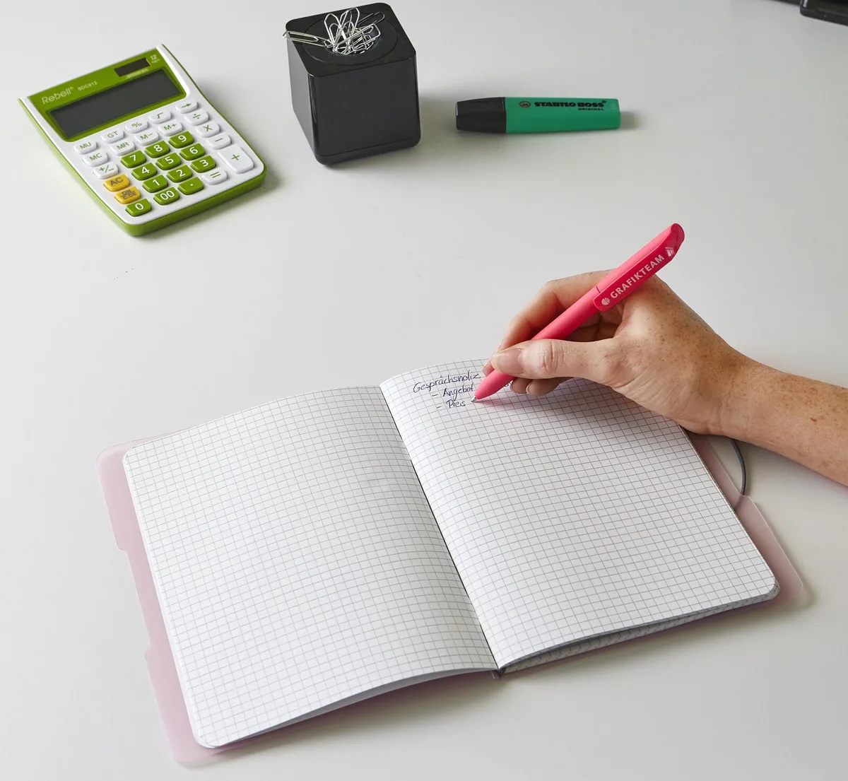 Notizbuch DIN A5 kariert, 80 Seiten de Herlitz – photo produit
