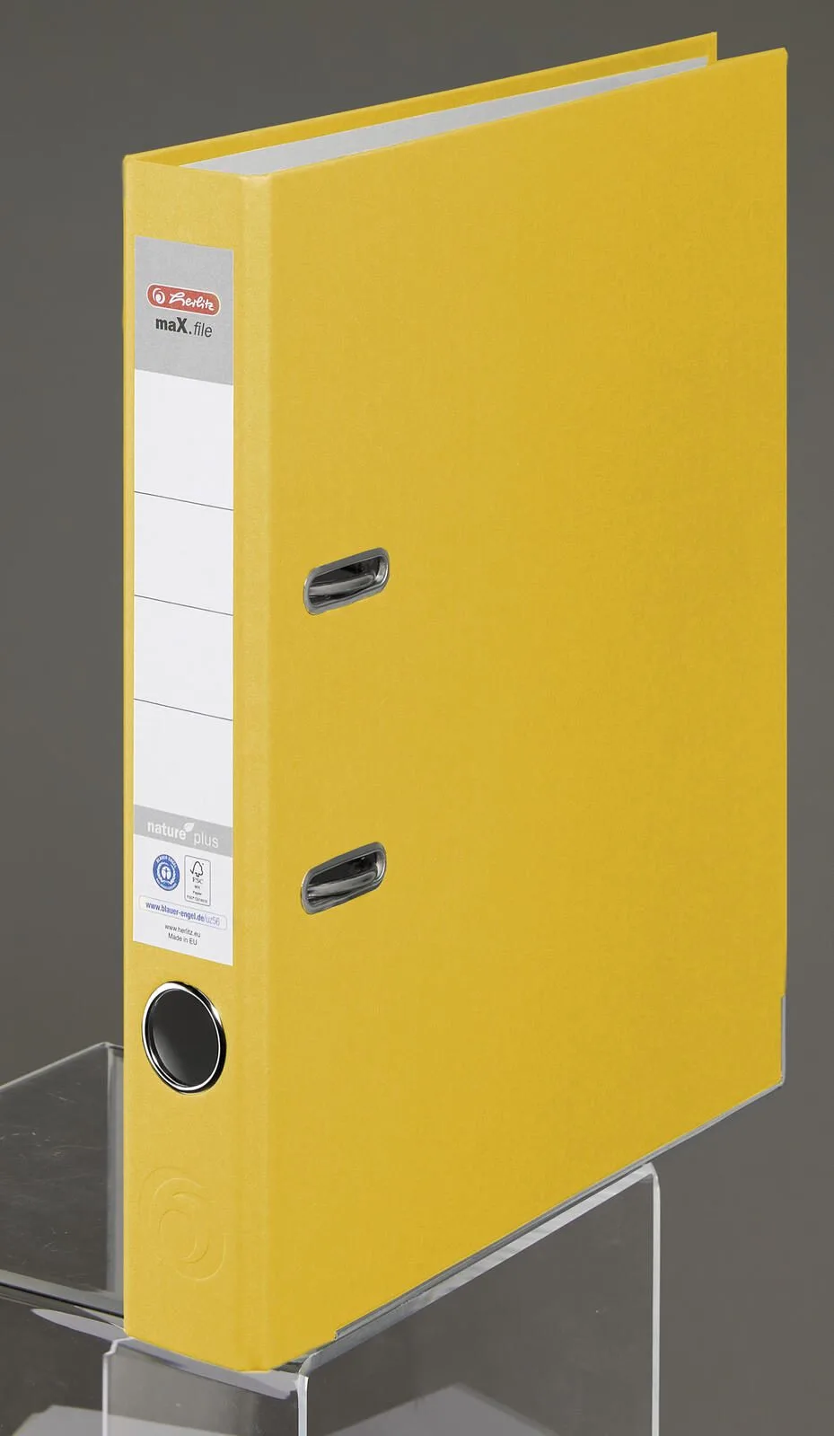 Ordner Rückenbreite 5 cm DIN A4 Karton gelb by Herlitz – product photo
