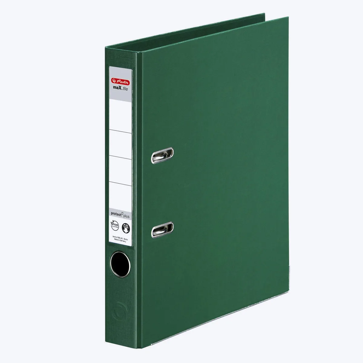 Ordner Rückenbreite 5 cm DIN A4 Kunststoff grün van Herlitz – productfoto