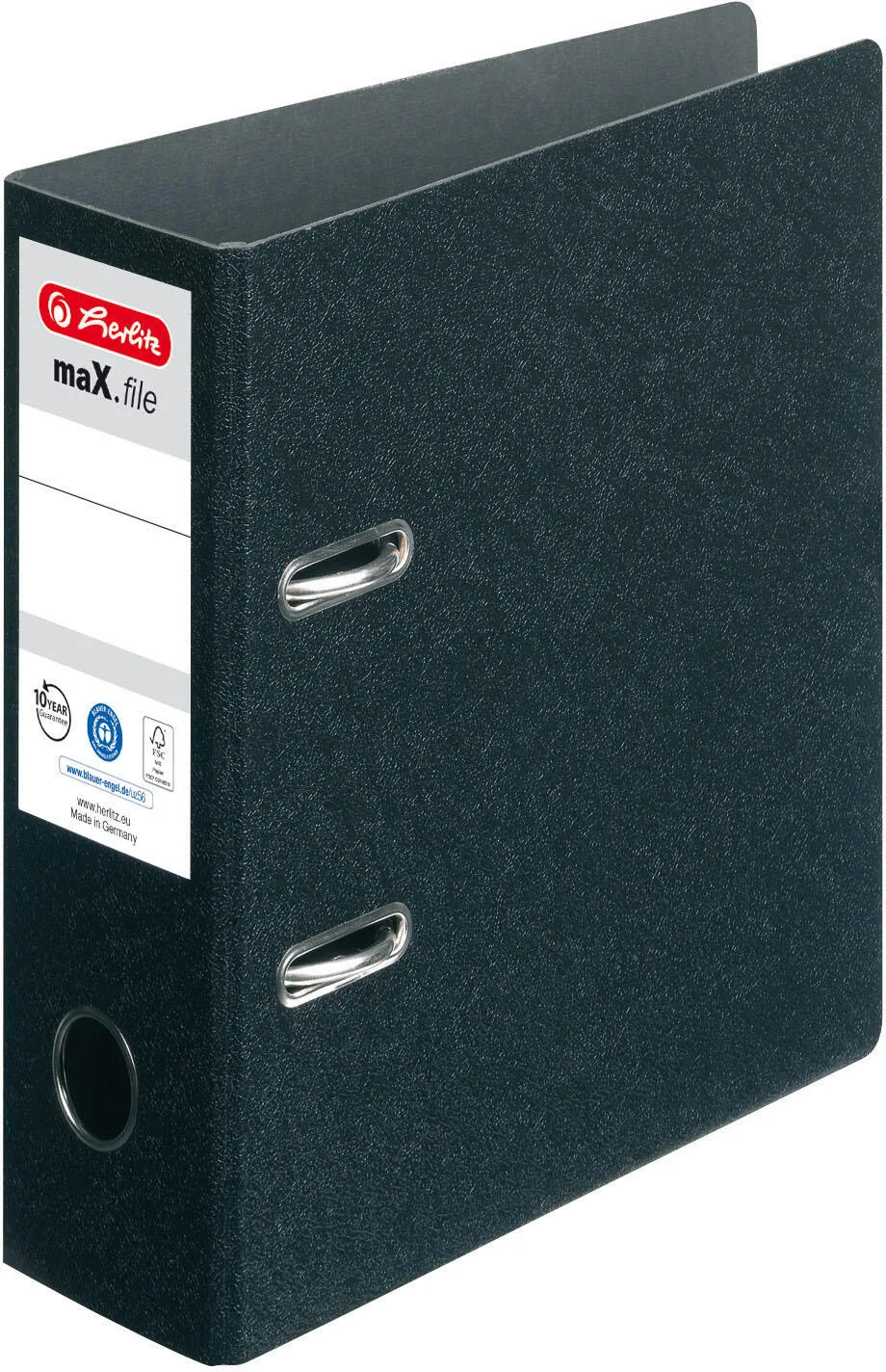 Ordner Rückenbreite 7.5 cm DIN A5 hoch Karton schwarz fra Herlitz – produktbillede