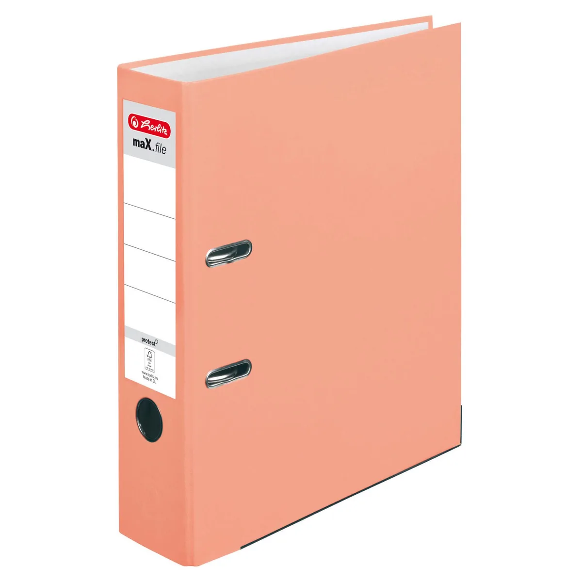 Ordner Rückenbreite 8 cm DIN A4 Kunststoff lachs van Herlitz – productfoto
