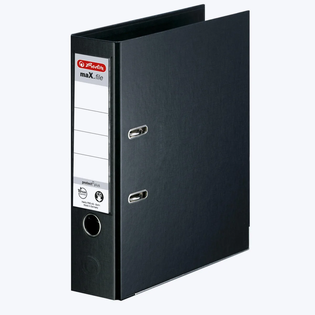 Ordner Rückenbreite 8 cm DIN A4 Kunststoff schwarz de Herlitz – photo produit