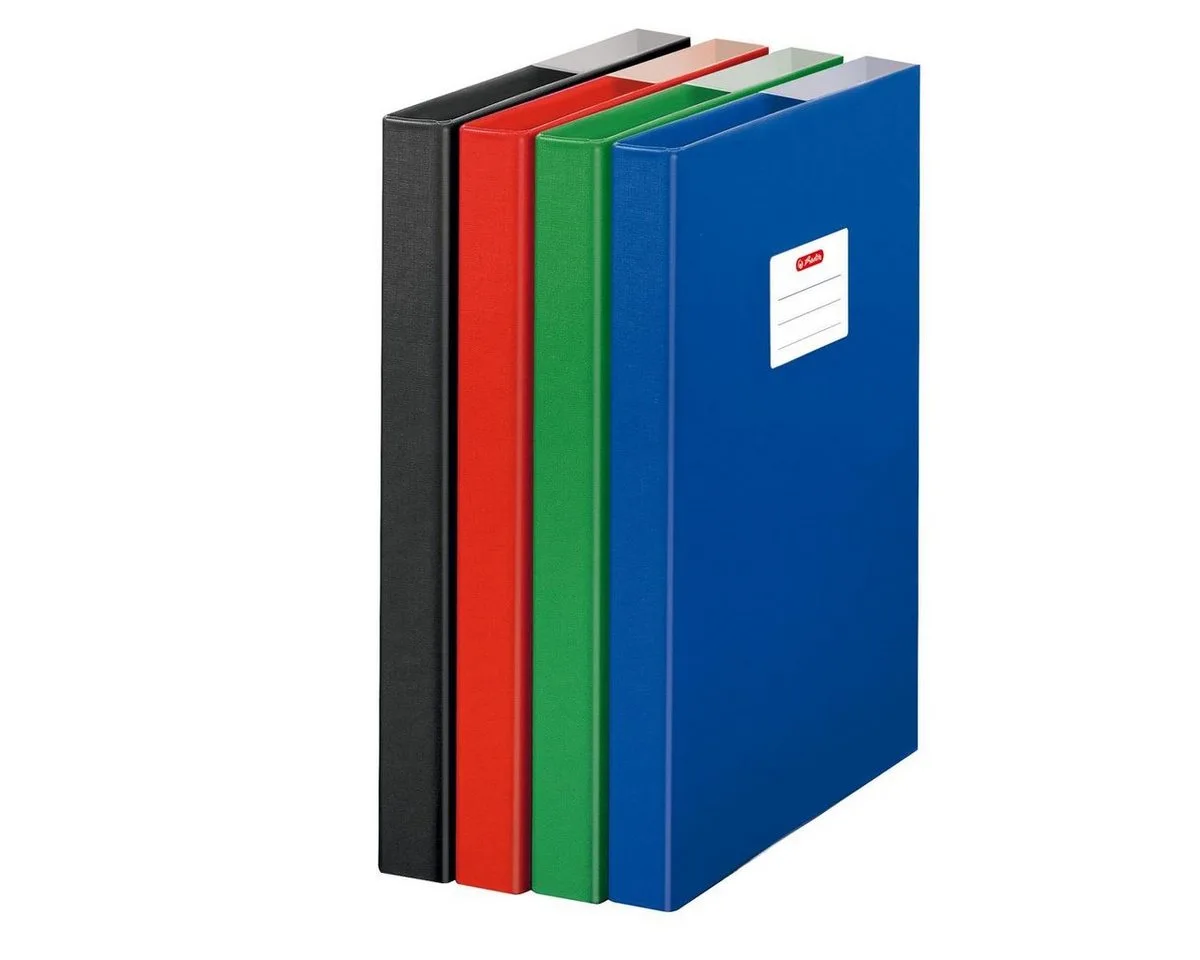 Organisationsmappe Herlitz Heftbox / DIN A4 / aus Pappe / Farbe: rot de Herlitz – photo produit