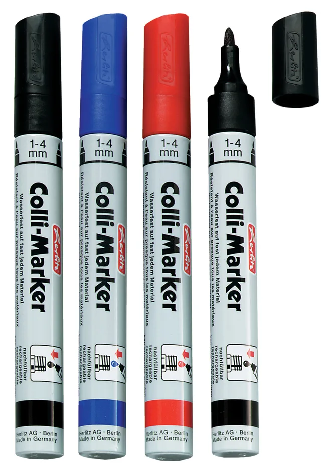 Permanent-Marker , Collimarker, , Rundspitze, sortiert by Herlitz – product photo