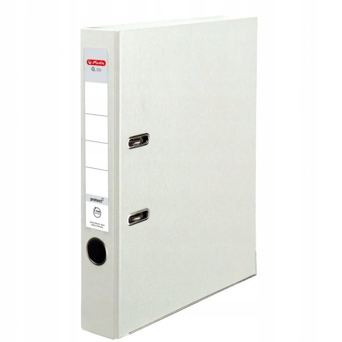 Q.FILE PP A4 Ordner 5cm Wit - Praktische Documentenorganisatie de Herlitz – photo produit