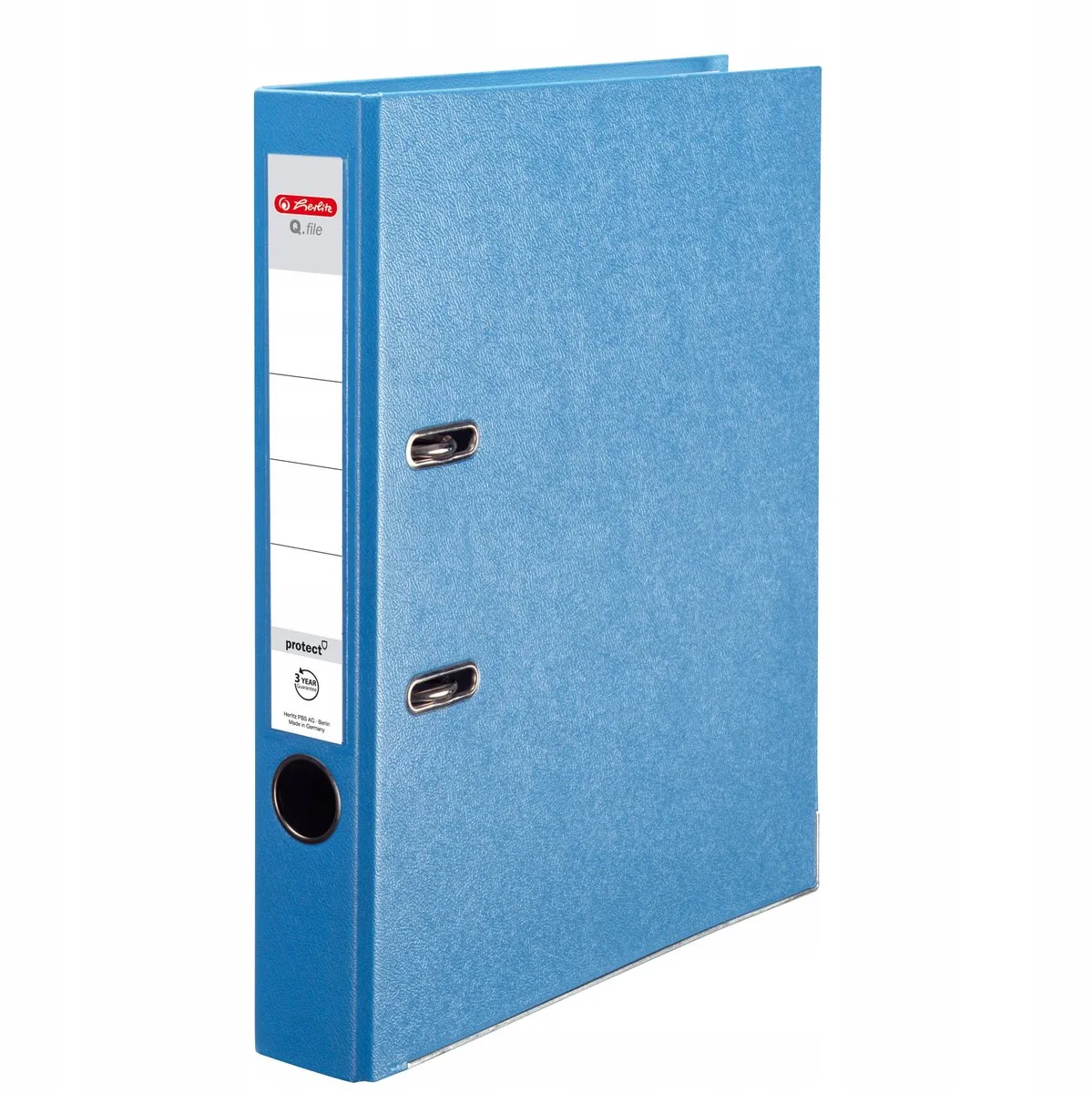 Q.File Ringband A4 50mm Smal Aqua van Herlitz in Blauw – productfoto
