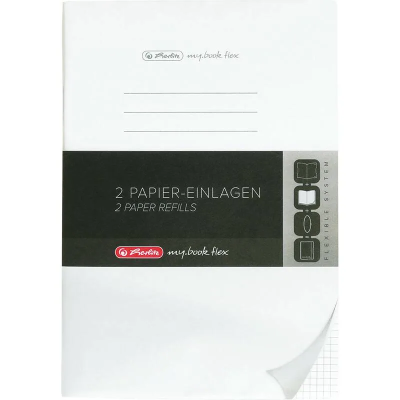Refill my.book flex A4 2x 40Bl. kariert FSC Mix von Herlitz – Produktfoto