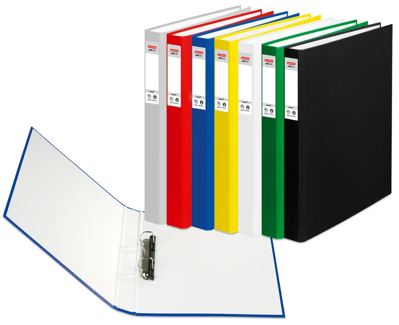 Ringbuch maX.file protect, A4, 2-Ring-Mechanik, blau de Herlitz – photo produit