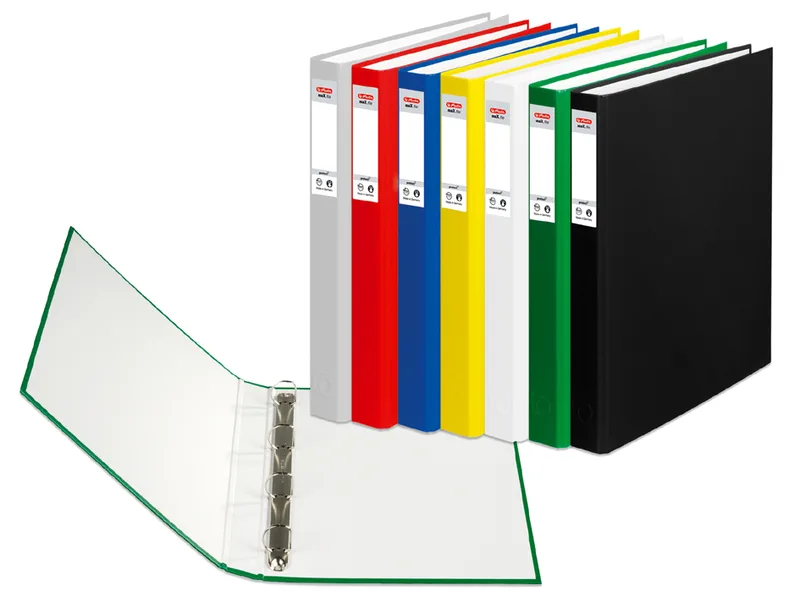 Ringbuch maX.file protect, A4, 4-Ring-Mechanik, grün by Herlitz – product photo