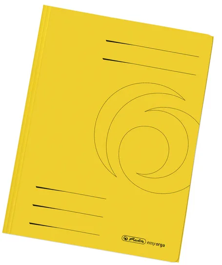 Sammelmappe easyorga, DIN A4, Manilakarton, gelb de Herlitz – photo produit