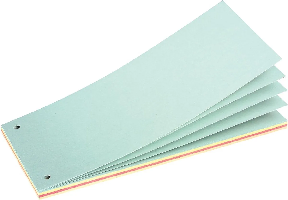 Scheidingsstroken Herlitz voor A4 papier * 105 x 240mm * 4 kleuren * 40 vel von Herlitz in Assorti – Produktfoto