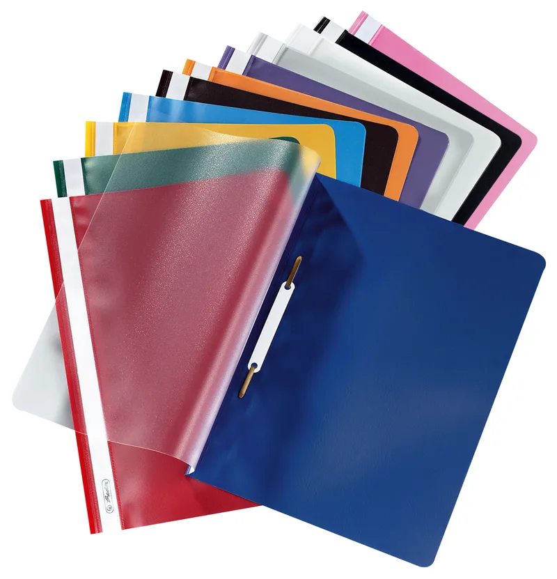 Schnellhefter, DIN A4, aus PP-Folie, rot von Herlitz – Produktfoto