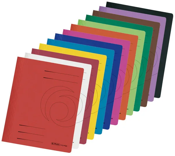 Schnellhefter easy orga, Manilakarton, dunkelblau by Herlitz – product photo
