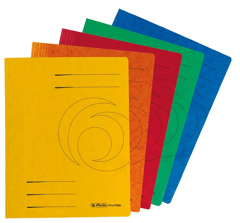 Schnellhefter easyorga, A4, Karton, rot by Herlitz – product photo