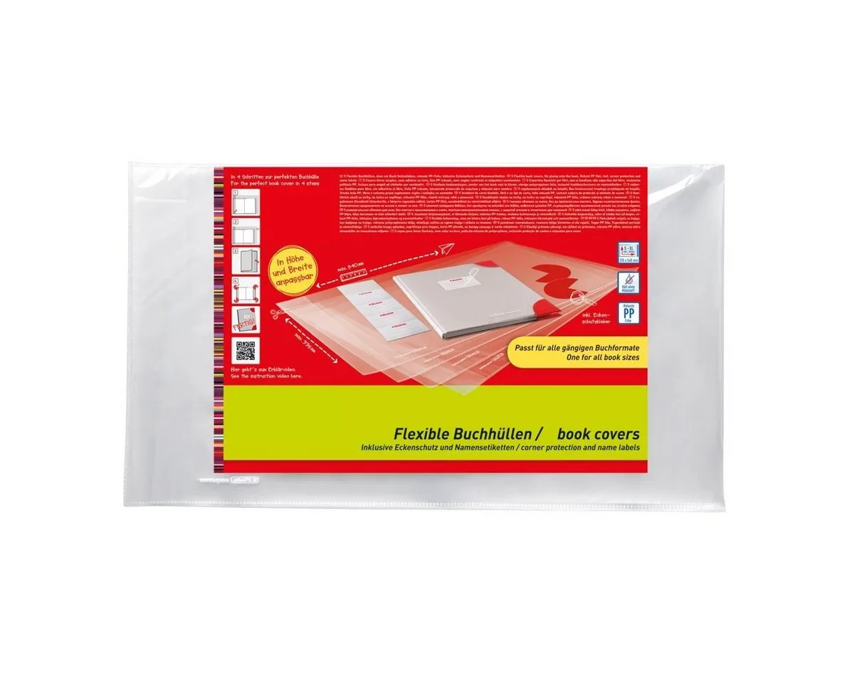 Schulheft 10 Herlitz Buchumschläge / Buchschutzhüllen / Buchhüllen / flexible Gr van Herlitz – productfoto
