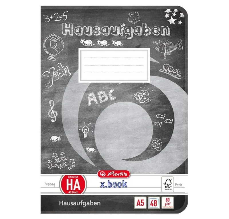 Schulheft Herlitz Hausaufgabenheft / DIN A5 / 48 Blatt by Herlitz – product photo