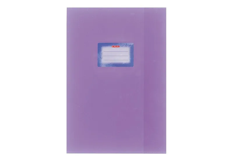 Schulheft Herlitz Heftumschlag / Hefthülle DIN A4 / Baststruktur / Farbe: violet by Herlitz – product photo