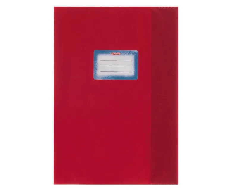 Schulheft Herlitz Heftumschlag / Hefthülle DIN A4 / Baststruktur / Farbe: rot de Herlitz – photo produit