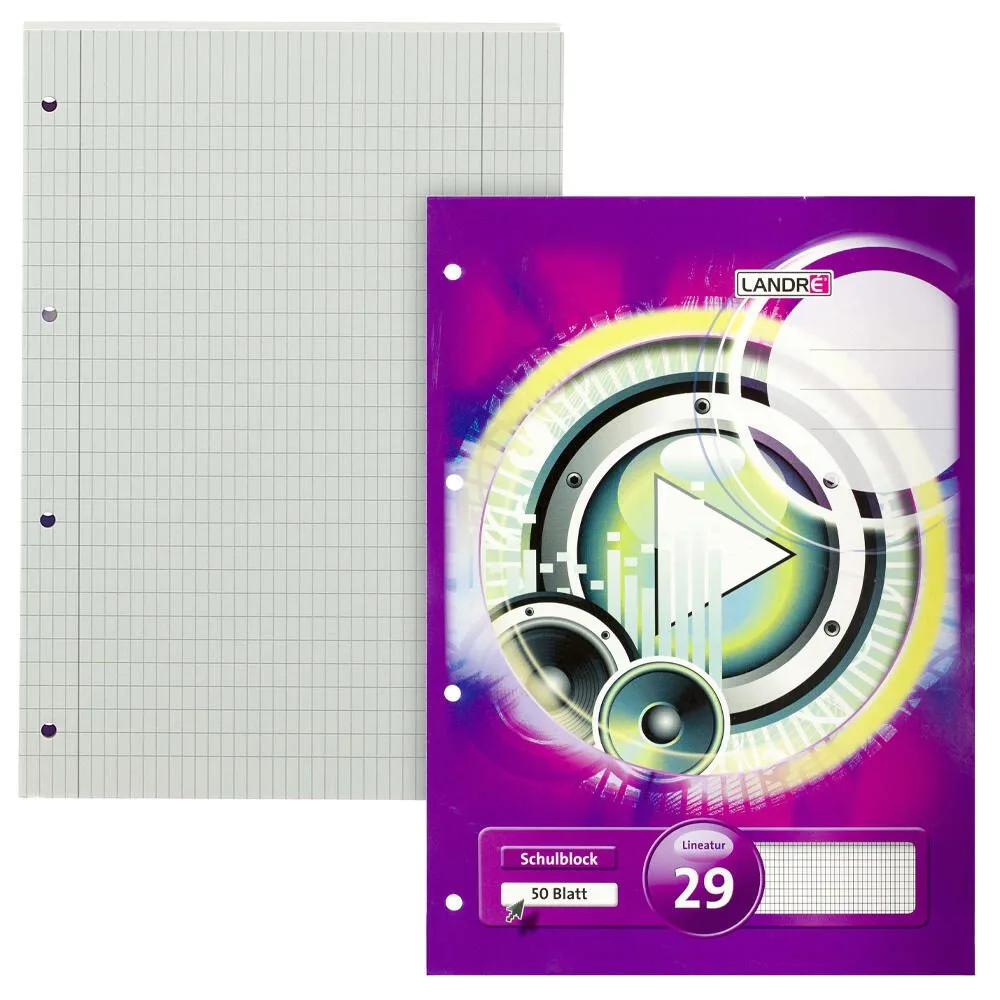 Schulhefte x.book rautiert, DIN A4, 50 Seiten von Herlitz – Produktfoto